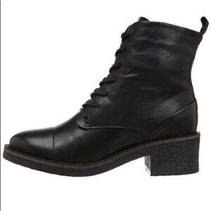 Black Leather Ankle Boots